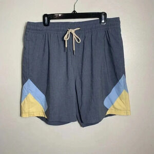 Fair Harbor Bayberry Swim Trunk Mens Size 2X Blue Lined Pockets Vacation